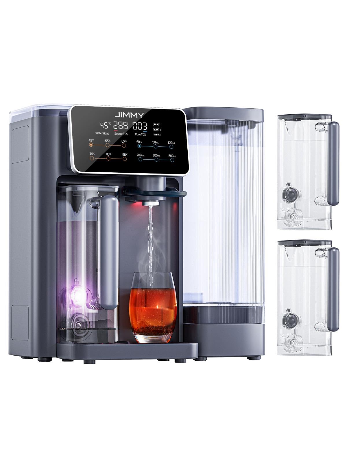 R9 Umkehrosmoseanlage Trinkwasser Heißwasserspender 7 Stufen RO Mineralien UV 3S Heizung 7 Temp TDS Monitor