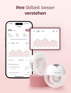 M5 Smart tragbare elektrische Milchpumpe handsfree per App steuerbar 1 Pack Grau für Stillende