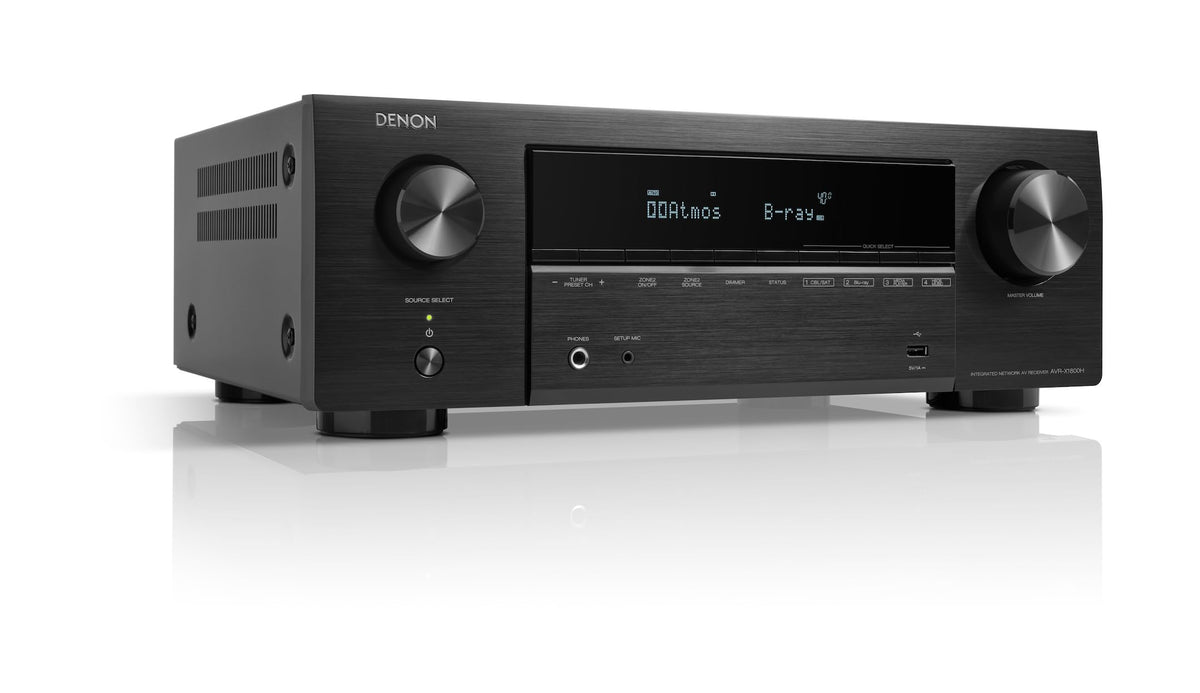 AVR-X1800H 7.2 Kanal AV Receiver HiFi Verstärker mit Dolby Atmos DTS X 8K HDMI 2.1 eARC HEOS