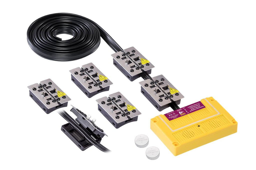 Marderabwehr 8 Plus Minus Clip Hochspannungsgerät mit Ultraschall ohne Bordnetzanschluss superflache Slimline