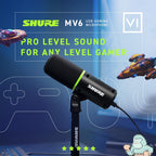 MV6 USB Gaming Mikrofon für Streaming Aufnahmen Podcasting Gesang Videokonferenzen am PC und Mac