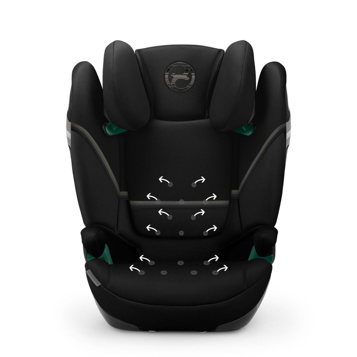 Kindersitz Solution S2 iFix mit und ohne ISOFIX 100 bis 150 cm 3 bis 12 Jahre 15 bis 50 kg Moon Black