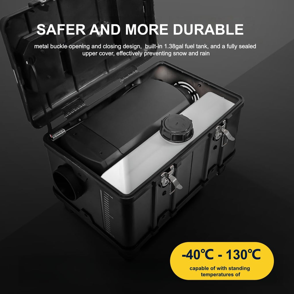 8kW Toolbox Dieselstandheizung 12V 24V DC 110 bis 240V AC Appsteuerung leise sparsam Wohnmobil LKW Zelt Garage