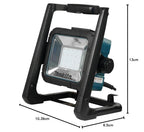 LED Baustrahler 14,4V 18V und 230V DEADML805 blau schwarz kabellos tragbares Arbeitslicht für Baustelle