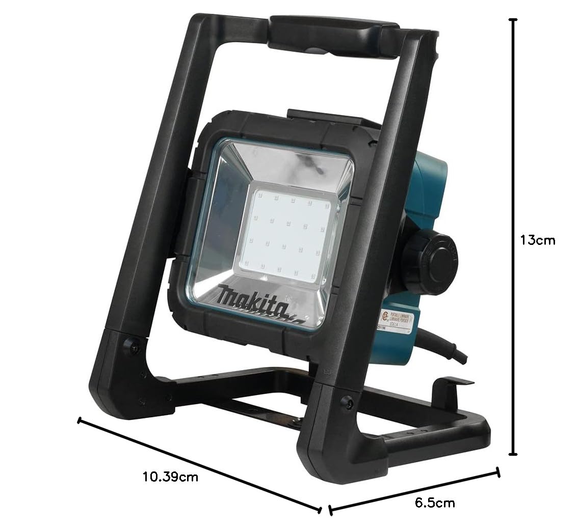 LED Baustrahler 14,4V 18V und 230V DEADML805 blau schwarz kabellos tragbares Arbeitslicht für Baustelle
