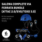 Klettersteig Komplettset Attac Evo Toxo 3.0 für sicheres Klettern mit Karabinern und Bandfalldämpfer