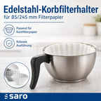 Kaffeemaschine mit Edelstahl Isolierpumpkanne 2,2 L Brühzeit 5 bis 6 Min Trockenlaufschutz 2,069 kW THERMO 24