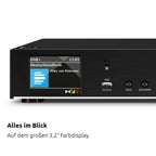 DIGITRADIO 143 V3 Digitalradio mit HiFi Tuner DAB+ und Internetradio Empfang für Zuhause und Büro