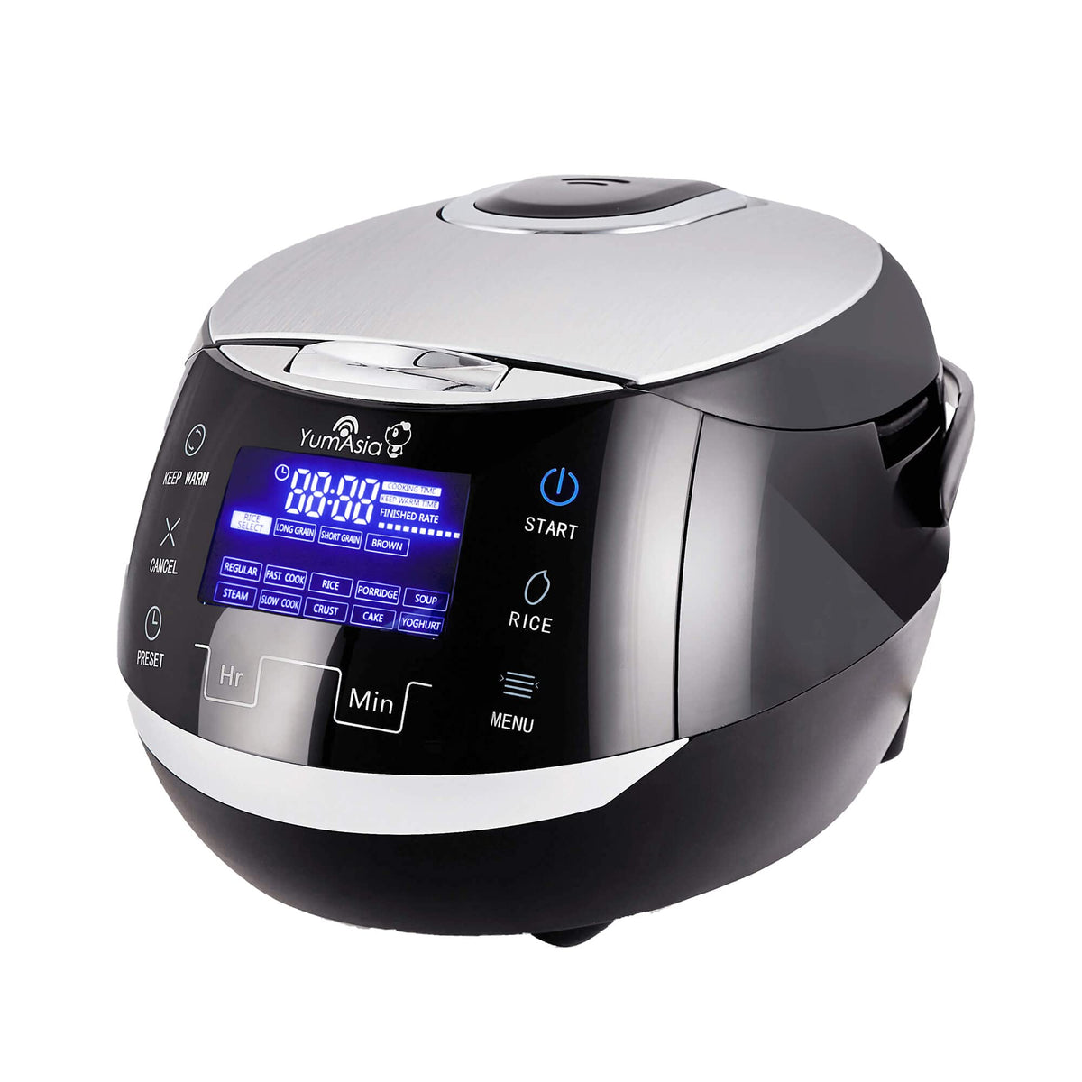 Sakura Reiskocher Keramikschale Fuzzy Logic 8 Tassen 1,5 L 6 Reiskoch 6 Multikoch Touch LED 220 240V EU