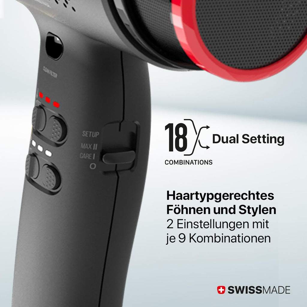 Sension AI Profi Haartrockner 2000W leistungsstark für schnelles Trocknen und Styling für Salon und Zuhause