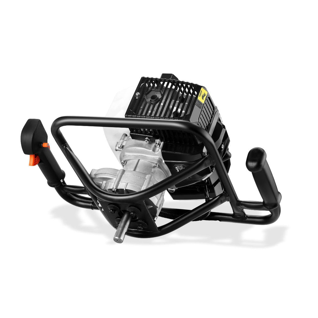 Erdlochbohrer FX-EB143ECO mit 2 Bohraufsätzen 42,7 cm³ 2 Takt Motor 100/150 mm Bohrer Fliehkraftkupplung