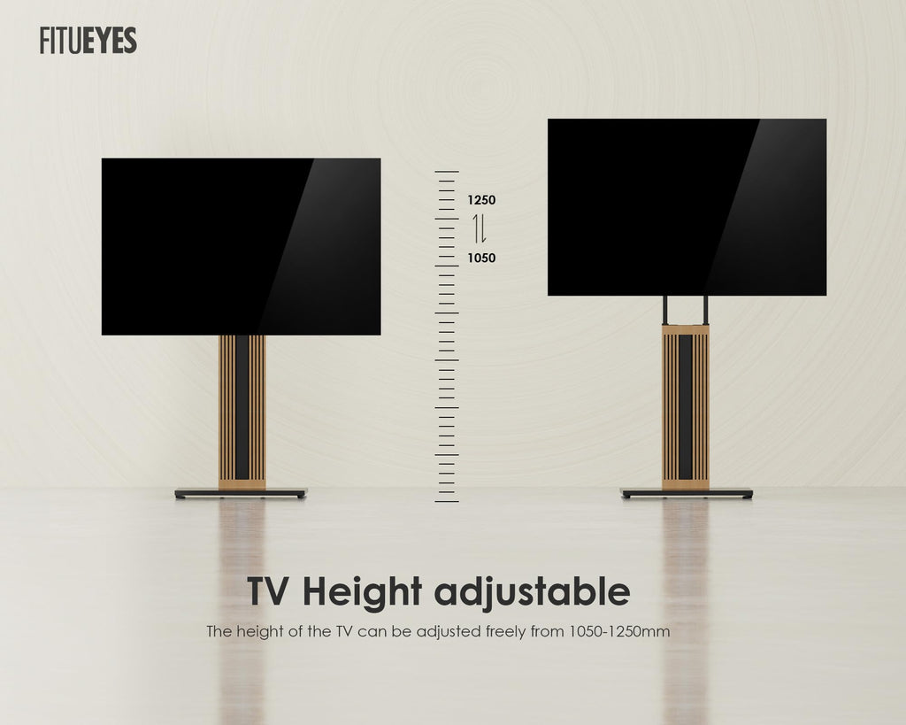 TV Ständer aus Buchenholz für 32 bis 65 Zoll Fernseher bis 40 kg Zen Serie Standfuß TV Möbel