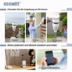 GW1210 WLAN Wetterstation GW1200 WS90 7 in 1 Außensensor Temp Feuchte Barometer Hausautomation 868 MHz 2,4 GHz