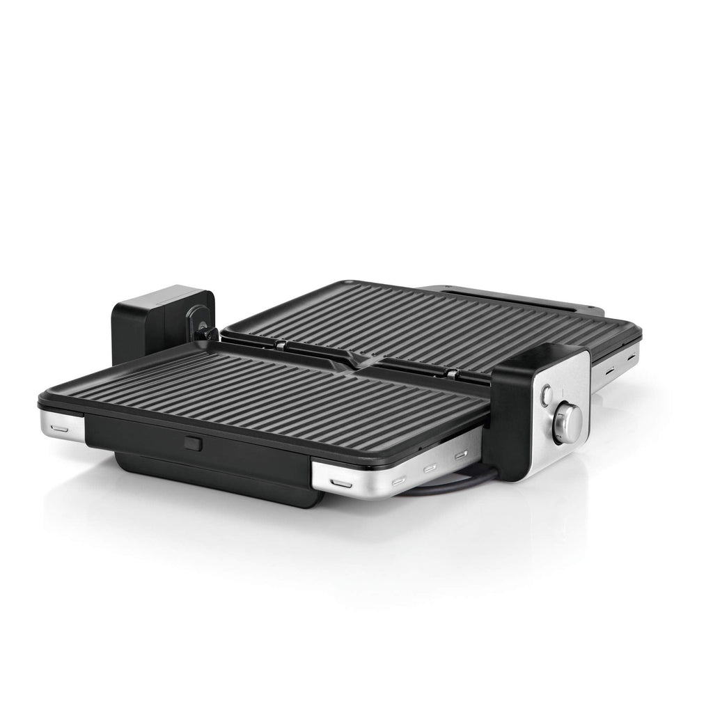 Lono Kontaktgrill Plattengriller 2 in 1 Tischgrill mit abnehmbaren spülmaschinenfesten Grillplatten 2100 W