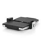 Lono Kontaktgrill Plattengriller 2 in 1 Tischgrill mit abnehmbaren spülmaschinenfesten Grillplatten 2100 W