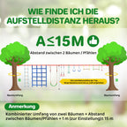 Slackline Kinder Ninja 2x15m für Jugendliche und Erwachsene im Freien Ninja Line Set für Garten