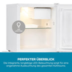 Kühlbox mit Kältefach besonders leise wechselbarer Türanschlag 50 L Nutzinhalt weiß KB 8884 Energieklasse E