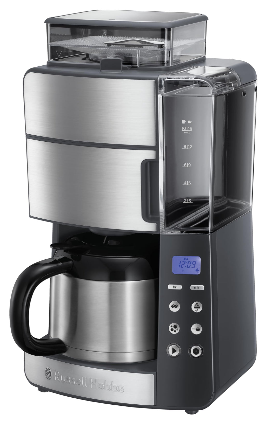 Filterkaffeemaschine Grind Brew 1,25 l 1 bis 10 Tassen Kaffeemaschine mit integriertem Mahlwerk