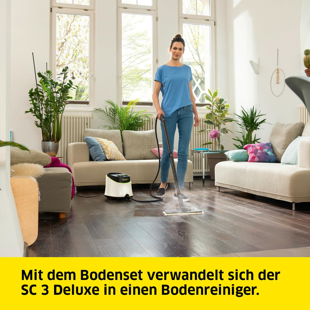 Dampfreiniger SC 3 Deluxe mit 3,5 bar Dampfdruck und 30 Sekunden Aufheizzeit für gründliche Reinigung