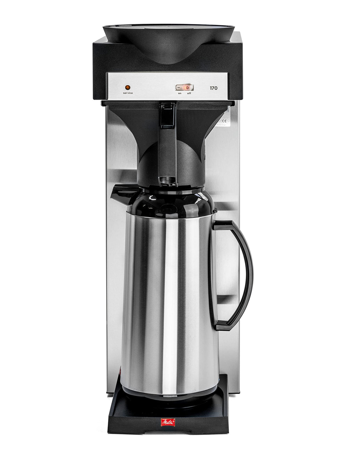 20347 170 MT Filterkaffeemaschine für Isolierkannen 2,2 Liter Edelstahl Schwarz Kaffeemaschine