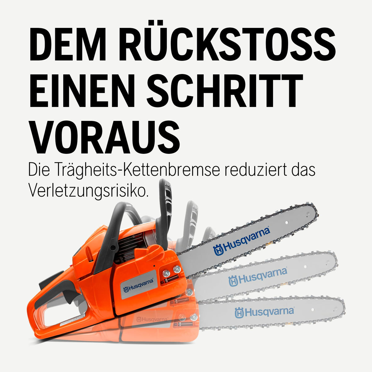 Benzinkettensäge 120 Mark II 38,2 cc X Torq Motor 14 Zoll Schiene für Garten und Forstarbeiten