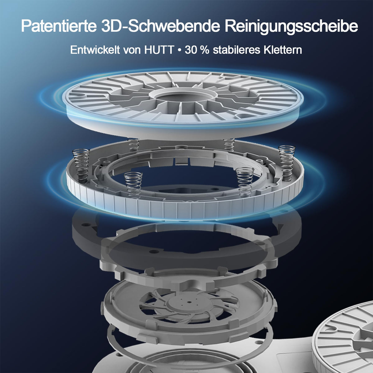 S7 Fensterputzroboter mit aktiver Sprühfunktion und 6500 Pa Saugkraft für streifenfreie Glasreinigung