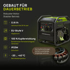 Invertergenerator 38i 3,8 kW tragbarer Benzinstromerzeuger Generator Notstromaggregat für Camping