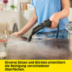 Dampfreiniger SC 3 Deluxe mit 3,5 bar Dampfdruck und 30 Sekunden Aufheizzeit für gründliche Reinigung