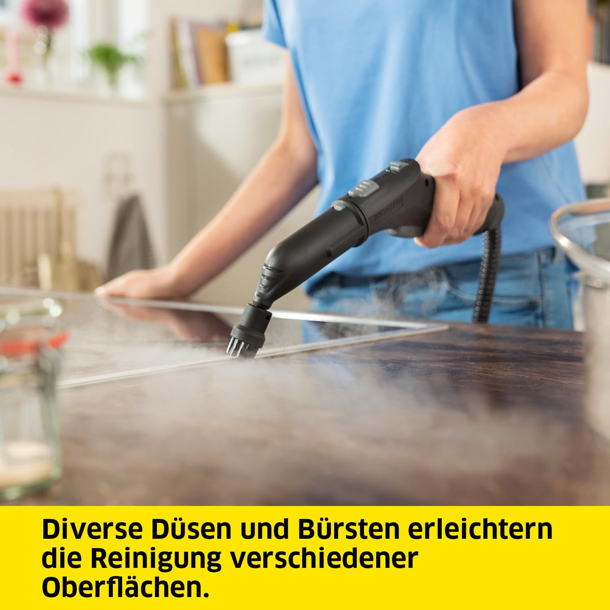Dampfreiniger SC 3 Deluxe mit 3,5 bar Dampfdruck und 30 Sekunden Aufheizzeit für gründliche Reinigung