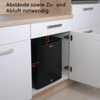 40 Liter Mini Kühlschrank lautlos geräuschlos Minibar mit Schloss 5°C bis 18°C Energieklasse D