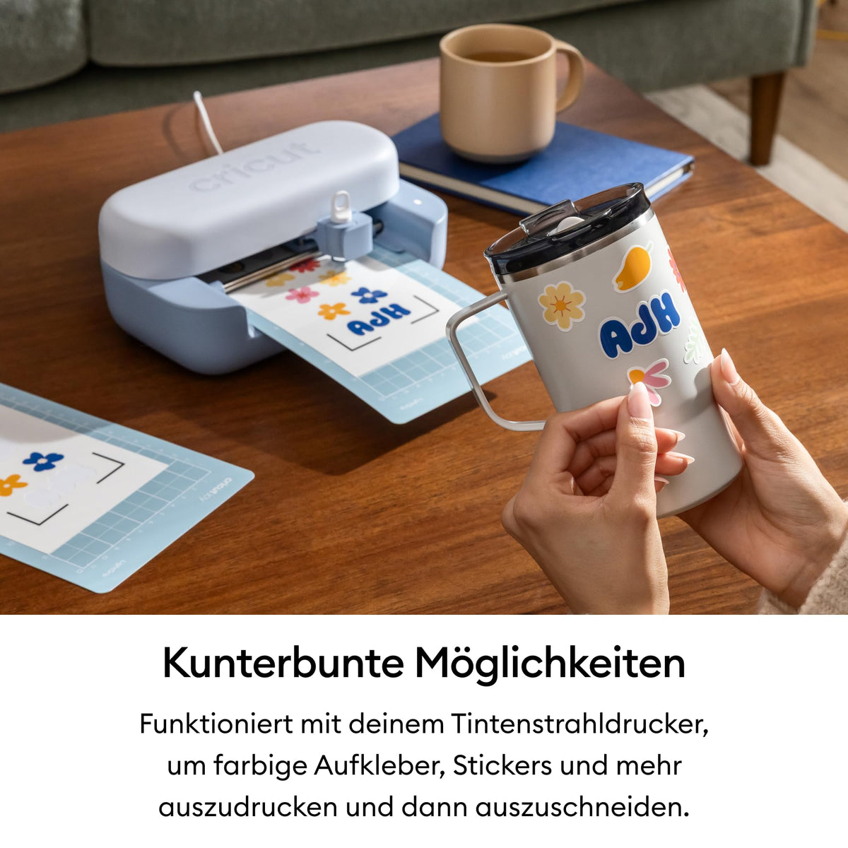 Joy 2 Essential Bundle digitale Inhalte intelligente kompakte Schneidemaschine für Karten Aufkleber Etiketten