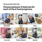 PowerBlend 9 JB9040BK Hochleistungsstandmixer 1600 Watt 2 l Tritanbehälter 18 Programme 10 Stufen Schwarz