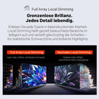 60 Zoll Fernseher QD Mini LED 4K Smart TV Google TV HDR10 Plus Dolby Vision Atmos Local Dimming MEMC 60CGNH70Z
