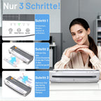 Laminiergerät A3 Set mit 50 Folien und 4 Rollen 1000 mm pro Minute für Büro Schule Zuhause