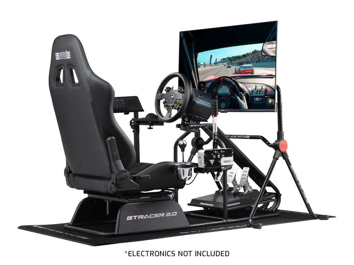 GTRacer 2.0 Simulator Cockpit Racing Simulator Frame Adjustable Ergonomic Driving Position Support