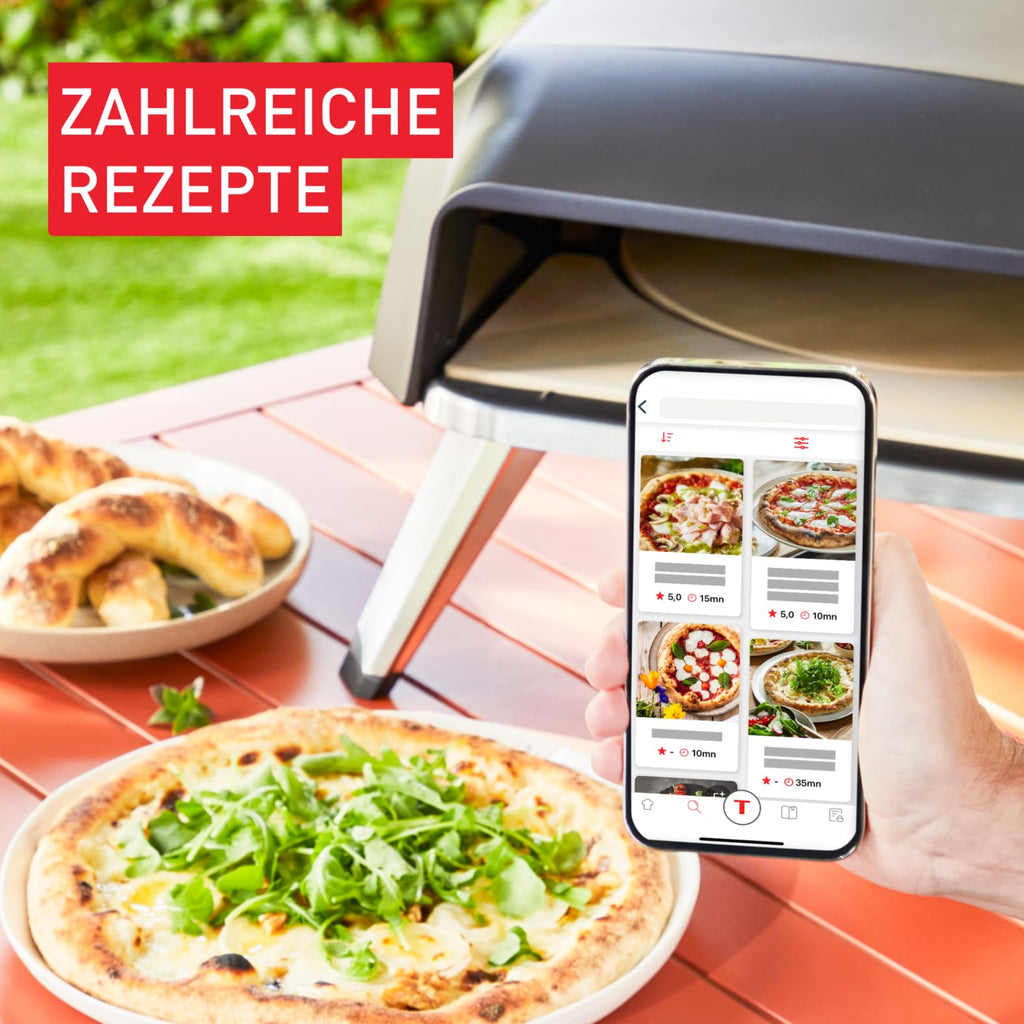 Pizza Pronto Gas Pizzaofen für den Außeneinsatz bis 400 Grad Celsius für Camping Garten Terrasse