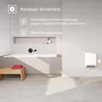 CK 20 Trend LCD Keramik Heizlüfter energiesparend für ca 25 m² TÜV Wochentimer Bad 2 kW 236653