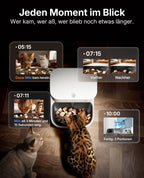 YumShare Dual Hopper 2 Futterautomat für Katze und Hund 2 Näpfe Kamera Gesichtserkennung 5L KI 2,4 und 5G WLAN