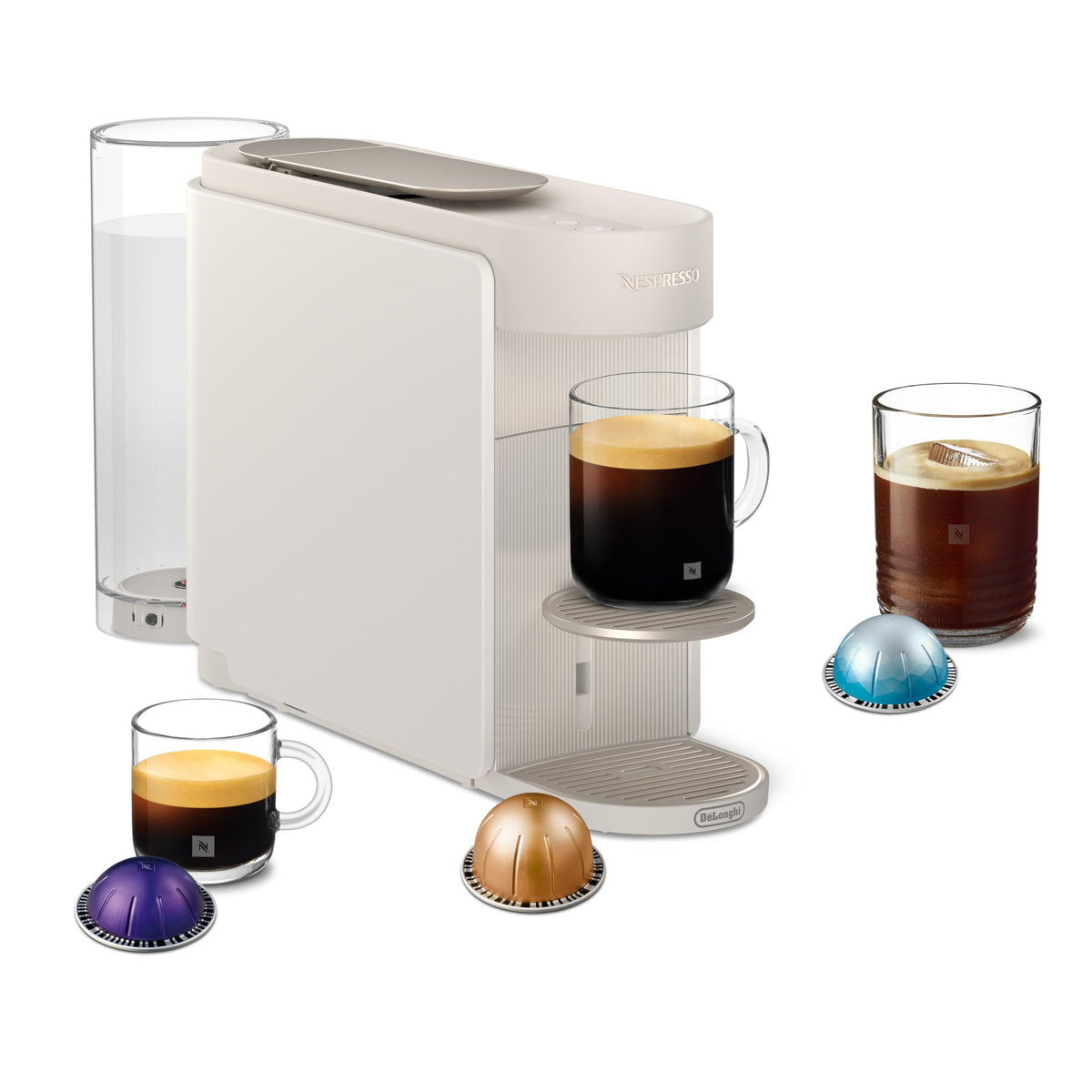 Vertuo Up Kaffeekapselmaschine 5 Tassengrößen 3 Sek Aufheizzeit One Touch Zubereitung 1,4L Wassertank ENV200.W