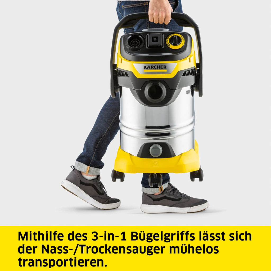 Nass und Trockensauger WD 6 P S V 30 8 35 T für maximale Reichweite in Werkstatt Haushalt Auto Garten