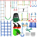 Slackline Kinder Ninja 2x15m für Jugendliche und Erwachsene im Freien Ninja Line Set für Garten