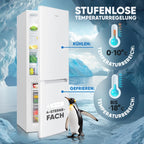 Kühlgefrierkombi 143cm Energieklasse C 173L 40 dB 3 Ablagen 2 Schubladen Türanschlag wechselbar KG 7359 weiß