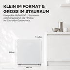 Kühlbox mit Kältefach besonders leise wechselbarer Türanschlag 50 L Nutzinhalt weiß KB 8884 Energieklasse E