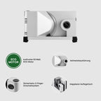 Allesschneider Icaro 7 elektrischer Allesschneider mit Eco Motor silbermetallic