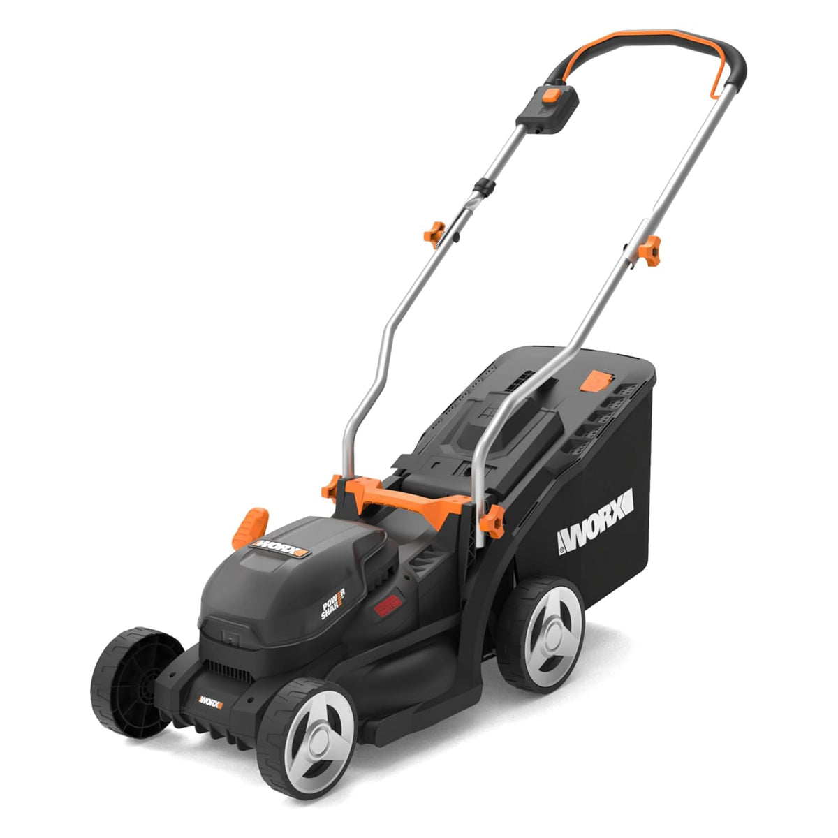 WG733E Akku Rasenmäher 20V 33cm Schnittbreite kabellos leise Elektro Rasenmäher für Garten und Rasenpflege