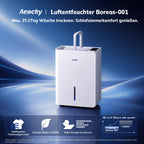 Luftentfeuchter elektrisch 25 L pro Tag Wäschetrocknung 2,7 L Wassertank für Wohnung Keller Bad Schlafzimmer