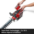 Akku Heckenschere GE CH 36 65 Li Solo kabellos 36 V 65 cm Schnittlänge für Gartenhecken ohne Akku Ladegerät