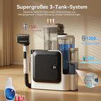 C2 Polsterreiniger 26KPA 1800W Heißdampf Waschsauger 4 in 1 Dampfreiniger Sofa Teppich Fenster Auto 7 Zubehör