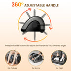Shiatsu Fuß und Wadenmassagegerät elektrisch mit Wärme Knet und Rollmassage 360° verstellbar mit Fernbedienung