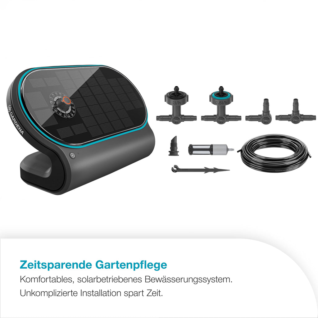 AquaBloom L Set autarkes Bewässerungssystem Balkon Terrasse Hochbeet ohne Wasser Strom 30 Pflanzen 13330 20